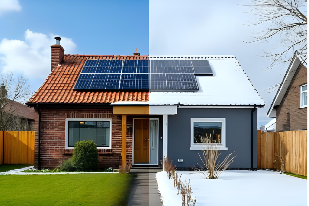 Solar Performance in Winter, Spring, and Fall Compared to Summer
