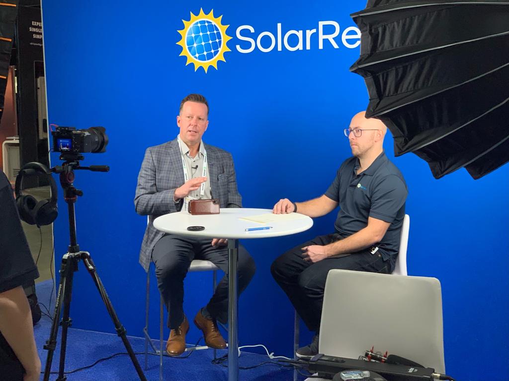 Dean Chiaravallotti interview with Solar Reviews at the ISNA22 show | Solar Insure