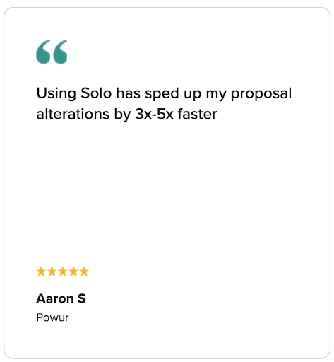 3x 5x Faster Proposal Alteration SOLO x Solar Insure