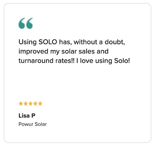 Improved solar sales SOLO x Solar Insure