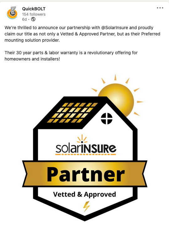 QuickBOLT-post-Linkedin-Solar-Insure